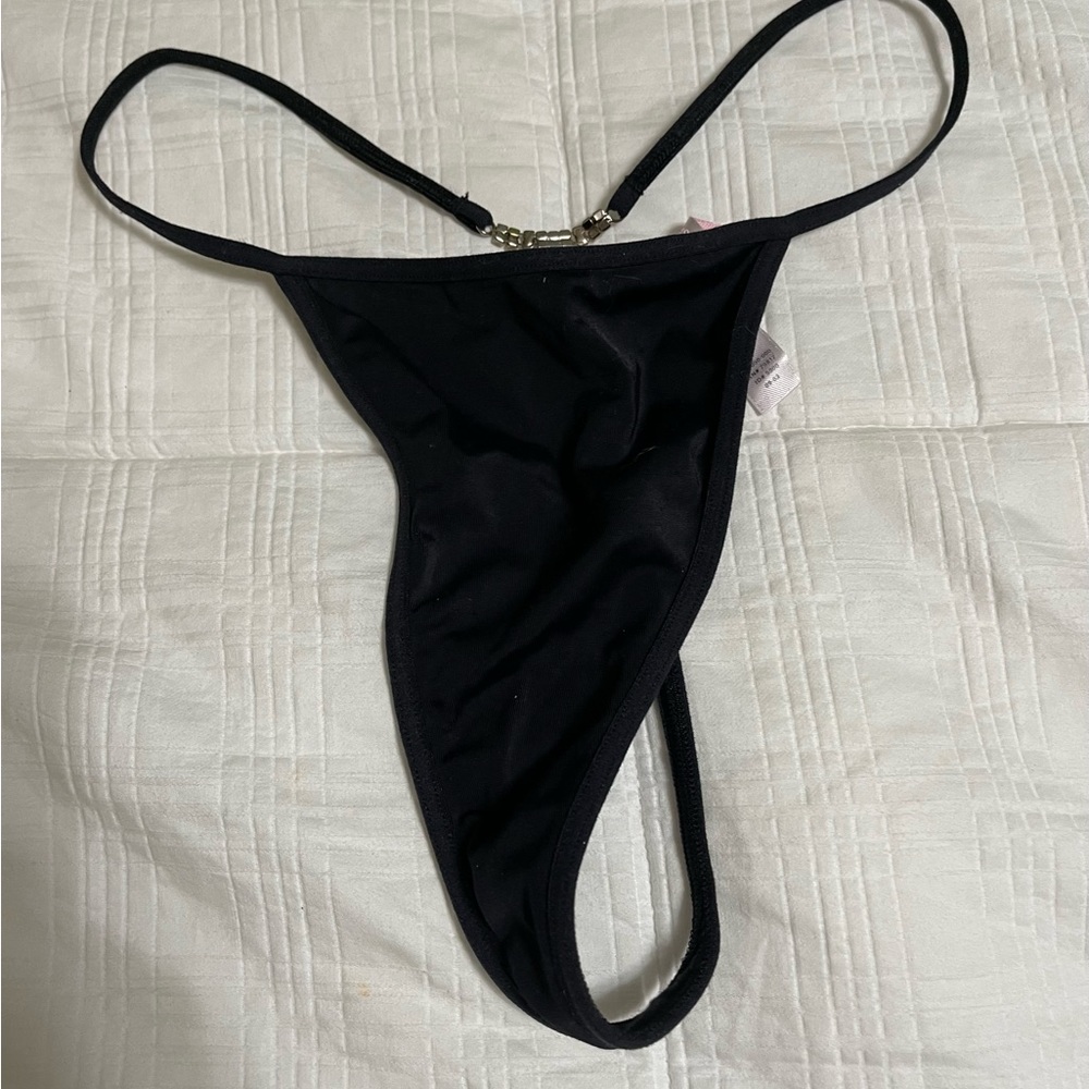 Victoria’s Secret vintage satin rhinestone vstring.  Size L